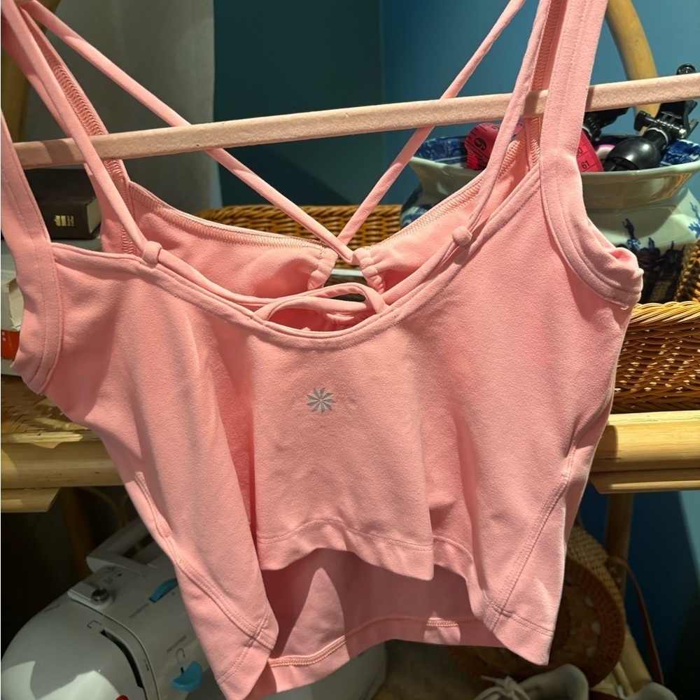 Athleta Cropped Tank with Key hole - Picture 3 of 4